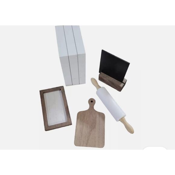 NWT Chalk Couture Tiered Tray 6 Pieces Essentials - Picture 2 of 7